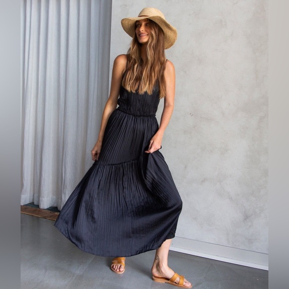 Vince Tiered Asymmetric Dress, Small - Picture 2 of 7